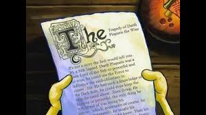Spongebob writing paper