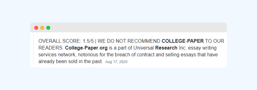 College-paper.org order